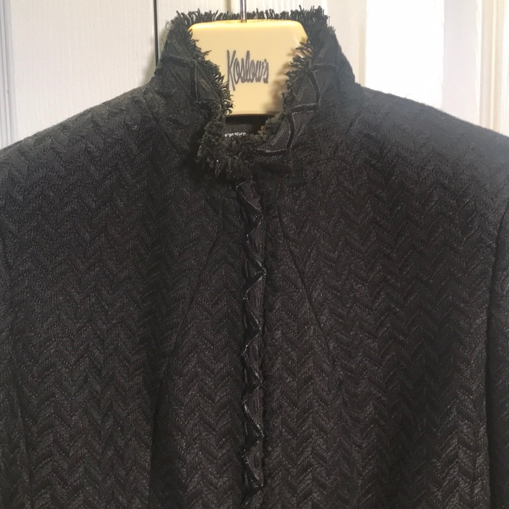 SAKS FIFTH AVENUE SIGNATURE BLK JACKET - Picture 2 of 10
